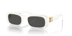 Miu Miu MU 08ZS - 1425S0 WHITE IVORY dark grey
