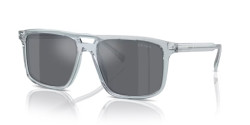 Prada PR A22S - 19T175 TRANSPARENT AZURE dark grey flash silver