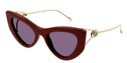 Gucci GG 1565S - 004 BURGUNDY/GOLD violet