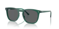 Ray-Ban RB 2210 - 6615B1 TRANSPARENT GREEN dark grey