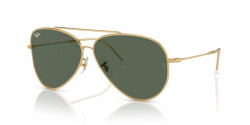 Ray-Ban RBR 0101S AVIATOR REVERSE - 001/VR ARISTA GOLD  g-15 green