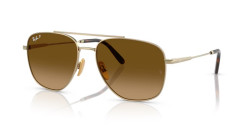 Ray-Ban RB 8097  WILLIAM TITANIUM - 9265M2 ARISTA GOLD brown gradient polarized