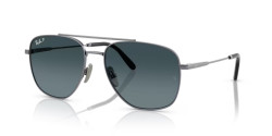 Ray-Ban RB 8097 WILLIAM TITANIUM - 165/S3 GUNMETAL polarized blue gradient
