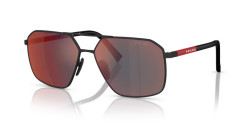 Prada PS A50S -  DG008F BLACK RUBBER dark grey mirror blue/red