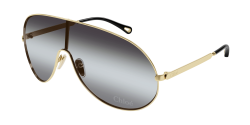 Chloe CH 0283S - 001 GOLD triple gradient black/light grey/grey mask