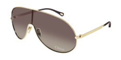 Chloe CH 0283S - 002 GOLD gradient brown mask