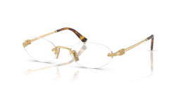 Miu Miu MU A54S - 5AK08N GOLD clear blue light filter