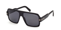 Tom Ford FT 0933 CAMDEN - 01A SHINY BLACK grey smoke