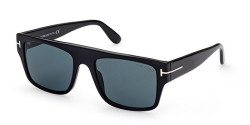 Tom Ford FT 0907 DUNNING - 01V SHINY BLACK blue