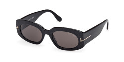 Tom Ford FT 1187 CIELLE - 01A SHINY BLACK grey smoke