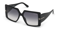 Tom Ford FT 0790 QUINN - 01B GLOSSY BLACK gradient grey