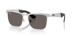 Ray-Ban RB 3875 WAYFARER DELUXE - 019/B1 SANDBLASTED SILVER ON SILVER dark grey