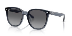 Ray-Ban RB 4423D - 6592T3 DARK TRANSPARENT BLUE grey gradient polarized