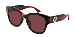 Gucci GG 1866SK - 003 HAVANA/GREEN red