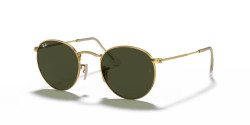 Ray-Ban RB 3447 ROUND METAL - 001 ARISTA GOLD g-15 green