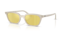 Ray-Ban RB 4456 ZAYA - 68086D CLOUDY WARM WHITE yellow mirror flash gold