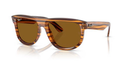 Ray-Ban RBR 0501S BOYFRIEND REVERSE - 679183 STRIPED HAVANA polarized dark brown