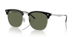 Ray-Ban RB 4418D - 66709A BLACK ON SILVER polarized dark green