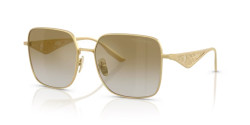 Dolce&Gabbana DG 2310 - 12246E MATTE GOLD grad light brown mirror gold