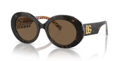 Dolce&Gabbana DG 4448 - 321773 HAVANA ON WHITE BARROW dark brown