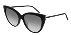 Saint Laurent SL M48S_A - 002 BLACK smoke gradient