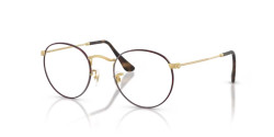 Ray-Ban RX 3447V ROUND METAL - 3188 MATT HAVANA ON MATT ARISTA GOLD