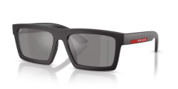 Prada PS A07S - 18K60A MATT GREY/BLACK RUBBER grey mirror silver
