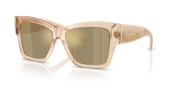 Dolce&Gabbana DG 4493 - 343203 TRANSPARENT CAMEL clear mirror real yellow gold