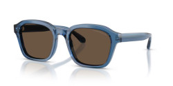 Emporio Armani EA 4245U - 624787 SHINY TRANSPARENT BLUE solid brown