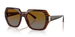 Vogue VO 5612SB - 2571T5 STRIPED BROWN HAVANA gradient brown polarized