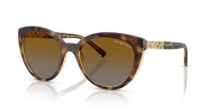 Vogue VO 5634SB - 1508T5 STRIPED DARK HAVANA grey gradient brown polarized