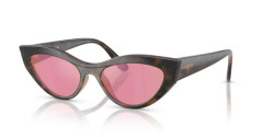 Vogue VO 5637SU - 2386F6 TOP HAVANA/LIGHT BROWN pink dark mirror red