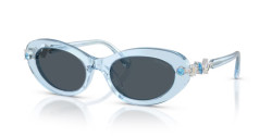 Swarovski SK 6042 - 107887 TRANSPARENT LIGHT BLUE dark grey