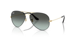 Ray-Ban RB 3025 AVIATOR LARGE METAL - 9271GK BLACK ON ARISTA blue vintage gradient black