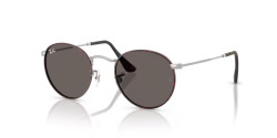 Ray-Ban RB 3447 ROUND METAL - 9277B1 MATT HAVANA ON MATT SILVER dark grey
