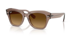 Ray-Ban RB 2186 STATE STREET - 682785 TRANSPARENT LIGHT BROWN gradient brown