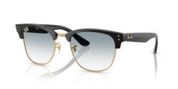 Ray-Ban RB 0504S CLUBMASTER REVERSE - 667779 BLACK ON GOLD clear gradient blue