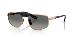 Ray-Ban RB 3776M - F12771 MATTE ROSE GOLD grey gradient