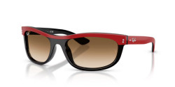 Ray-Ban RB 2489 BALORAMA - 955/51 RED ON BLACK clear gradient brown