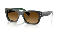 Ray-Ban RB 7683S JOSEPH - 140285 STRIPED GREEN ON GREEN gradient brown
