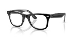 Ray-Ban RX 4340V WAYFARER - 2034 BLACK ON TRANSPARENT