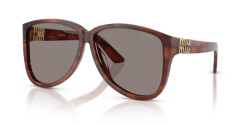 Miu Miu MU A08S - 26E80Q STRIPED TOBACCO dark grey
