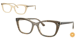 Ray-Ban RX 5433 - 8294 PHOTO WAVES BROWN
