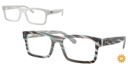 Ray-Ban RX 5435 - 8382 PHOTO STRIPED LIGHT BLUE