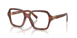 Miu Miu MU 03YV - 26E1O1 STRIPED TOBACCO