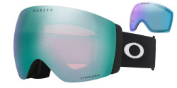 Gogle OAKLEY OO 7138 FLIGHT DECK PRO L - 713802 MATTE BLACK prizm snow sapphire iridium +extra lens Prizm Iced Iridium
