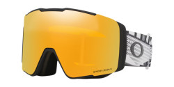 Gogle OAKLEY OO 7136 LINE MINER PRO L - 713617 BLACK FORGE prizm snow 24k iridium  +extra lens Saga Gold