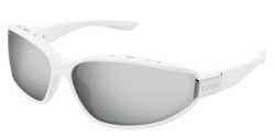Gucci GG 2011S - 003 WHITE silver mirror double