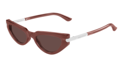 Alexander McQueen AM 0520S - 004 RED/SILVER brown