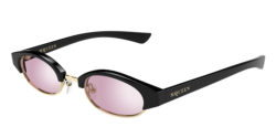 Alexander McQueen AM 0534S - 005 BLACK pink flash